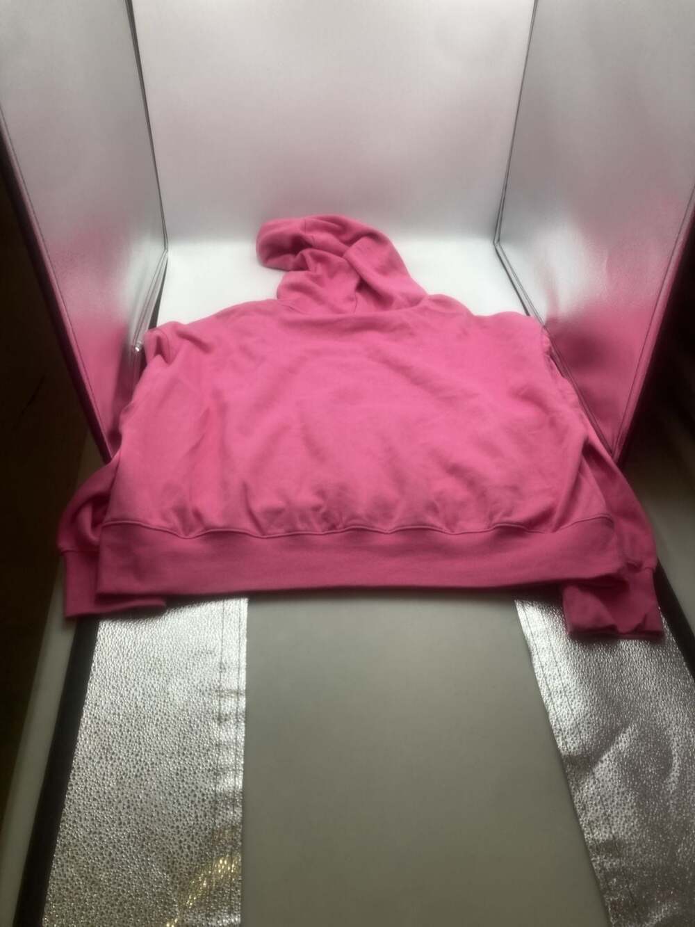 Old Navy Women's Cropped Pullover Hoodie in Pink, Size XL - Picture 2 of 6